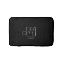 ブラックエレガントモノグラムデザイン