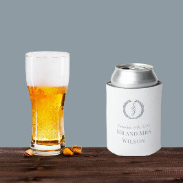 ブラックエレガントモノグラムリースホワ結婚イト 缶クーラー