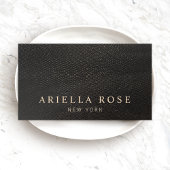 ブラックエレガントリザードスキンルクスプロフェッショナル 名刺