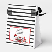 ブラックエレガントレッド75th誕生日パーティーありがとう フェイバーボックス (裏面サイド)