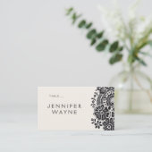 ブラックエレガントヴィンテージレ結婚ース座席表 プレイスカード (スタンド正面)