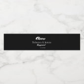 ブラックエレガント応援婚約パーティの恩恵 ペットボトルラベル (シングルラベル)