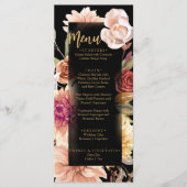 ブラックエレガント秋フローラテラコッタボホ結婚ズ メニュー (正面)