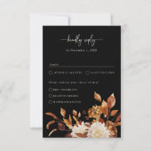 ブラックエレガント秋 出欠カード (正面)