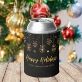 ブラックエレガント金ゴールドカスタムビジネスホリデーパーティー 缶クーラー