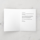 ブラックエレガント金ゴールドタイポグラフィクリスマスカード 箔シーズンカード (内側レイダウン)