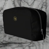 ブラックエレガント金ゴールドルエレガントグジュアリーモノグラム ドップキット