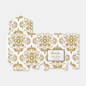 ブラックエレガント金ゴールドヴィンテージウェディング フェイバーボックス (折り畳みなし)