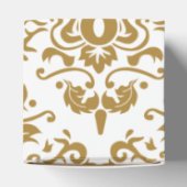 ブラックエレガント金ゴールドヴィンテージウェディング フェイバーボックス (上部)