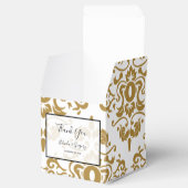 ブラックエレガント金ゴールドヴィンテージウェディング フェイバーボックス (オープン)