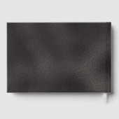 ブラックエレガント金ゴールド卒業パーティーゲスト ゲストブック (裏面)