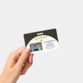 ブラックエレガント金ゴールド大学院生 バッジ (手持ち)