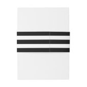 ブラックエレガント金ゴールド赤面ピンクフローラ結婚ズ 招待状ベリーバンド (裏面例)