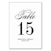 ブラックエレガント クラシック スクリプト ウェディング