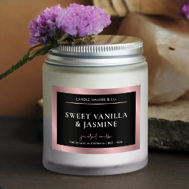 ブラックエレガント&バラ金ゴールド製品包装ラベル フードラベル