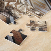 ブラックエレガント・パンタのバロック人女性 ジグソーパズル (側面)