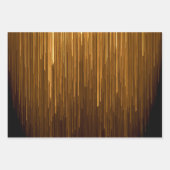 ブラックエレガント&金ゴールド記念日 ラッピングペーパーシート (正面2)