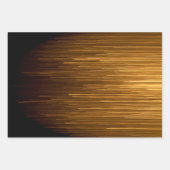 ブラックエレガント&金ゴールド記念日 ラッピングペーパーシート (正面3)