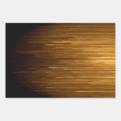 ブラックエレガント&金ゴールド記念日 ラッピングペーパーシート (正面2)