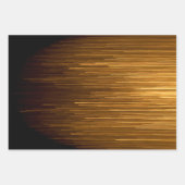 ブラックエレガント&金ゴールド記念日 ラッピングペーパーシート (正面)