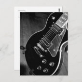 ブラックエレキギター ポストカード (正面/裏面)