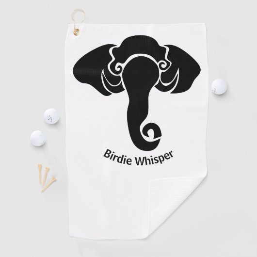 ブラックエレファントファミリーホームアドレス共和党員 ゴルフタオル (インサイチュ)