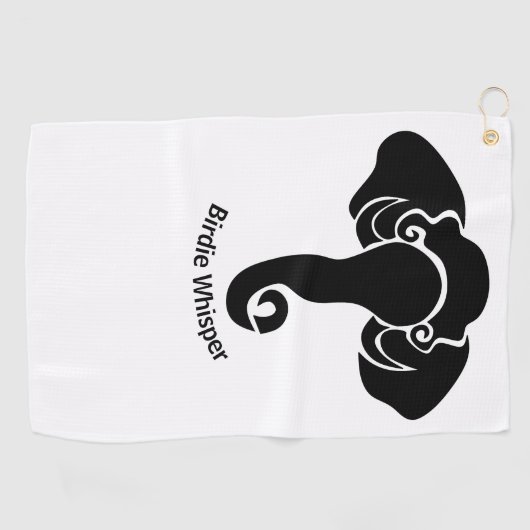 ブラックエレファントファミリーホームアドレス共和党員 ゴルフタオル (横)