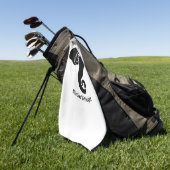 ブラックエレファントファミリーホームアドレス共和党員 ゴルフタオル (グリーン)