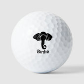 ブラックエレファントファミリーホームアドレス共和党員 ゴルフボール (正面)