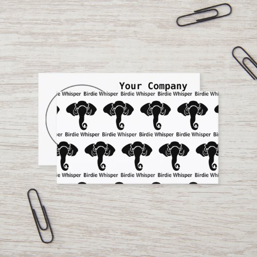 ブラックエレファントファミリーホームアドレス共和党員 名刺 (正面/裏面インサイチュ)