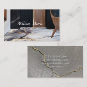 ブラックエレベータロビードアハウスインテリアブローカー 名刺 (正面/裏面)