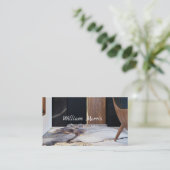 ブラックエレベータロビードアハウスインテリアブローカー 名刺 (スタンド正面)