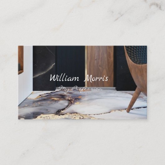 ブラックエレベータロビードアハウスインテリアブローカー 名刺 (正面)