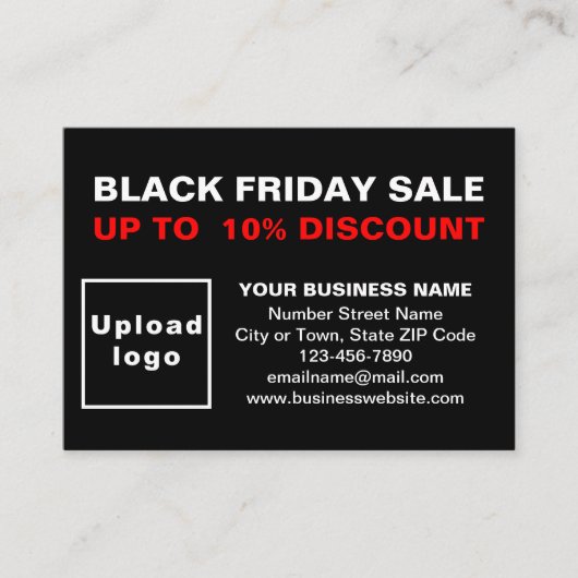ブラックエンクロージャカードでのブラックフライデーセール エンクロージャーカード (正面)