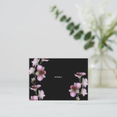 ブラックエンクロージャカード上のピンクの蘭 エンクロージャーカード (スタンド正面)