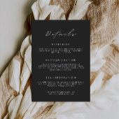 ブラックエンクロージャカード – 詳細結婚のテンプレート 招待状