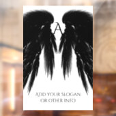 ブラックエンジェルウィングズモノグラム ウィンドウサイン (シート2)