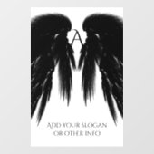 ブラックエンジェルウィングズモノグラム ウィンドウサイン (シート)