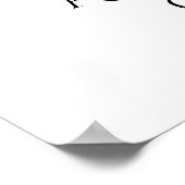 ブラックエンジェルウィングズモノグラム ポスター (角)