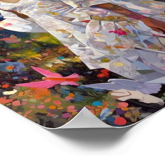 ブラックエンジェルファンタジーアート ポスター (角)