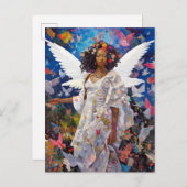 ブラックエンジェルファンタジーアート ポストカード (正面/裏面)