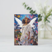 ブラックエンジェルファンタジーアート ポストカード (スタンド正面)