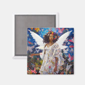 ブラックエンジェルファンタジーアート マグネット (正面/裏面)