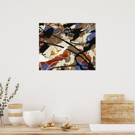 ブラックエンジェル – 表現主義ファインアートポスター –  ポスター (キッチン)