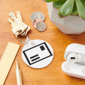 ブラックエンベロープキーチェーン キーホルダー