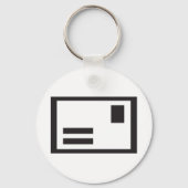 ブラックエンベロープキーチェーン キーホルダー (裏面)