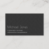 ブラックエンボスルックスタイリストビジネス 名刺 (裏面)