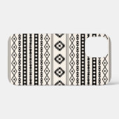 ブラックオアステカンクリームミックス柄ケースマット Case-Mate iPhoneケース (裏面 (横))