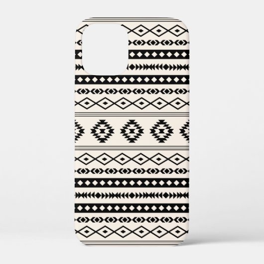 ブラックオアステカンクリームミックス柄ケースマット Case-Mate iPhoneケース (裏面)