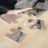 ブラックオイスターキャッチャーのアラスカ。 ジグソーパズル (側面)